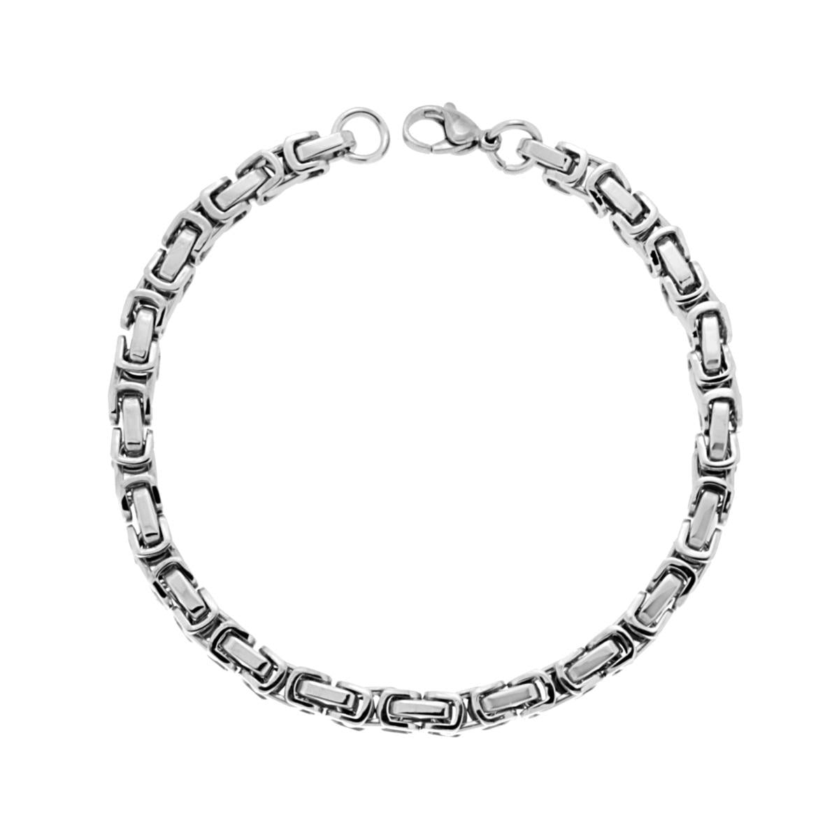 Bracciale Uomo Catena Bizantina in ACCIAIO