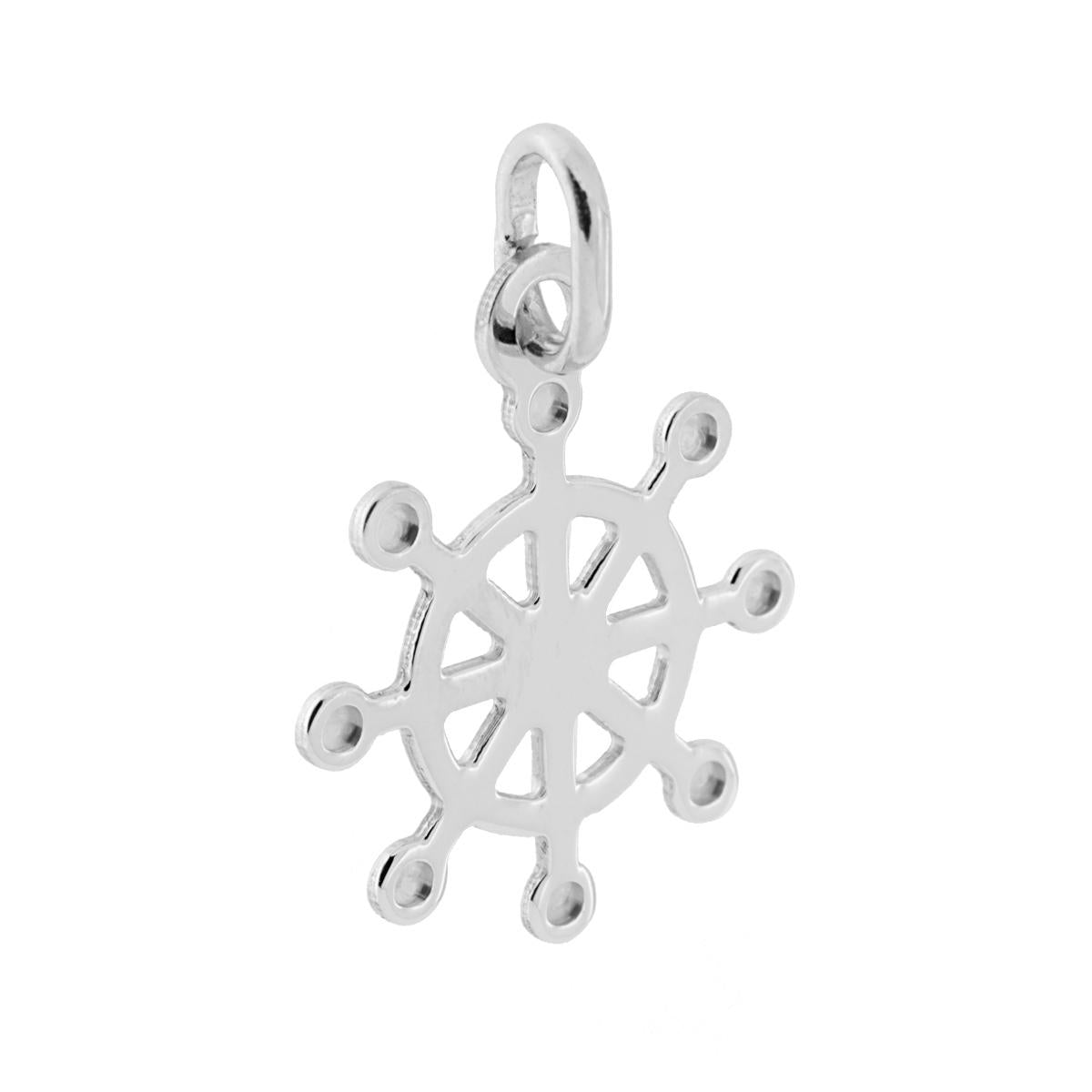 Ciondolo con Sagoma a forma di Timone in ARGENTO 925 Galvanica Rodio