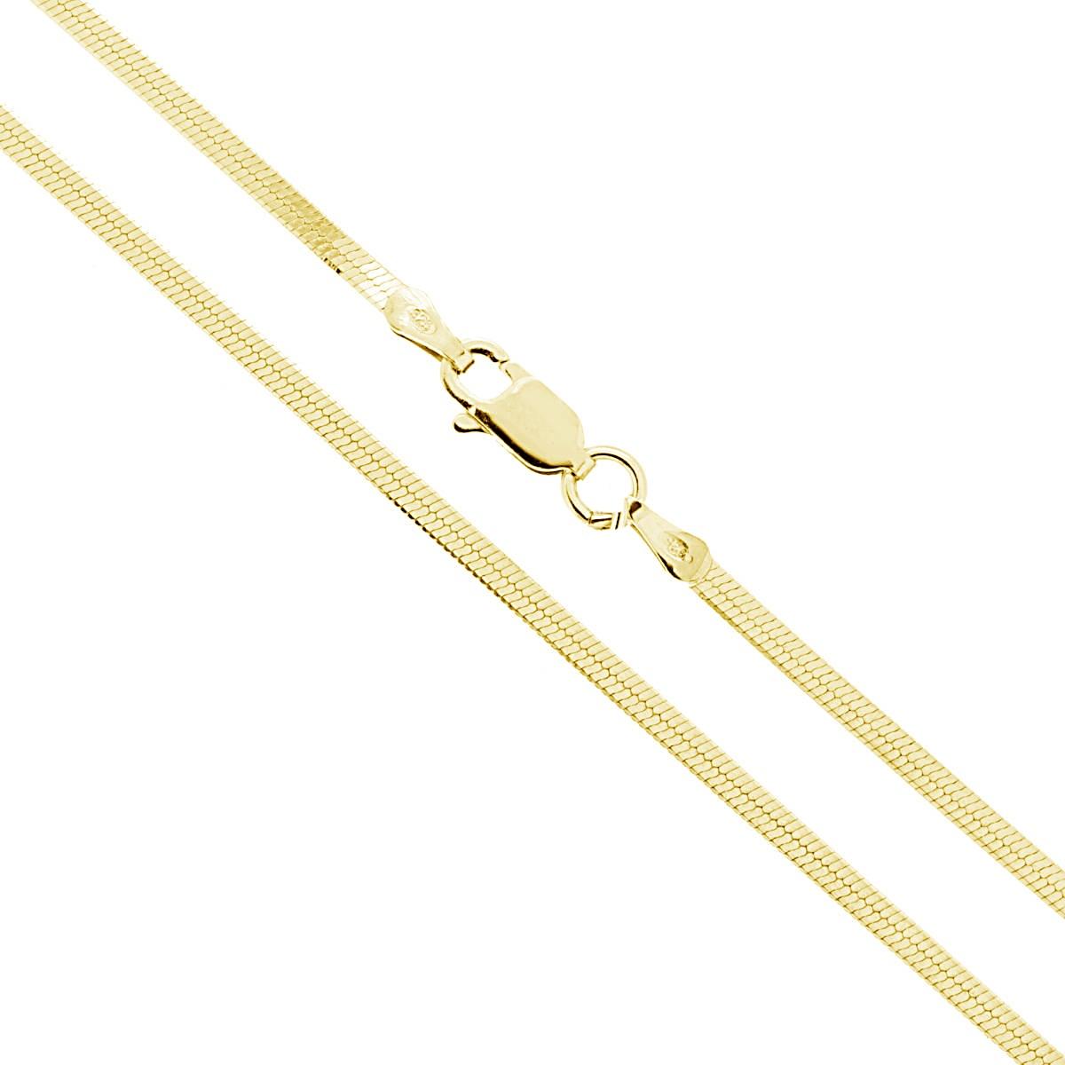 Catena Magik Diamantata 030 sezione mm 2.1 lunghezza cm 45 in ARGENTO 925 Galvanica Oro