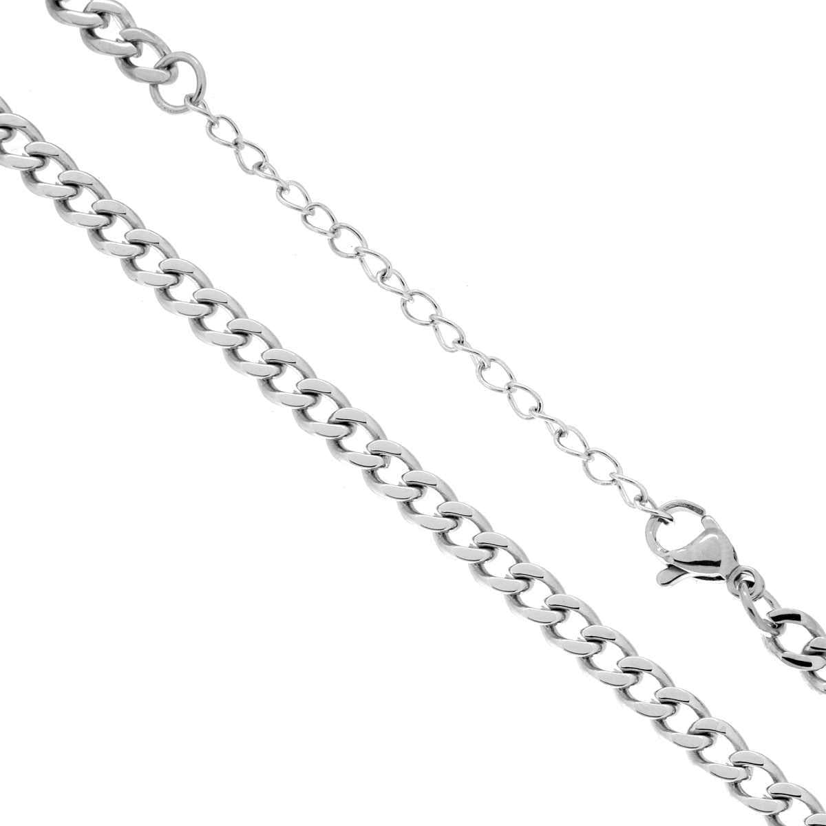 Catena Grumetta sezione mm 4.2 lunghezza cm 55+5 in ACCIAIO