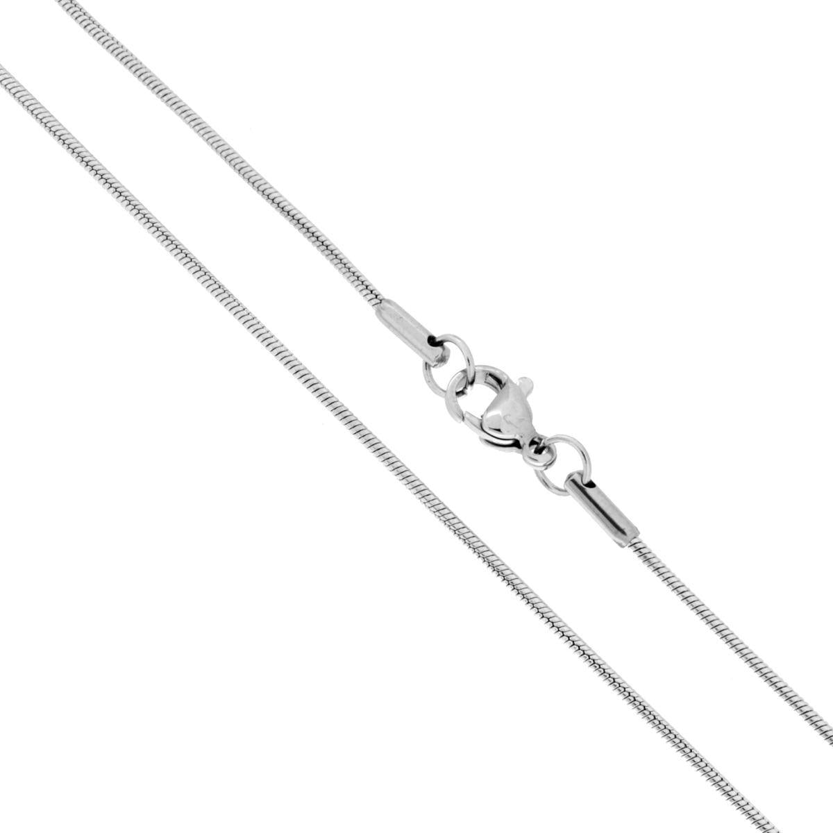 Catena Coda di Topo sezione mm 1.2 lunghezza cm 60 in ACCIAIO