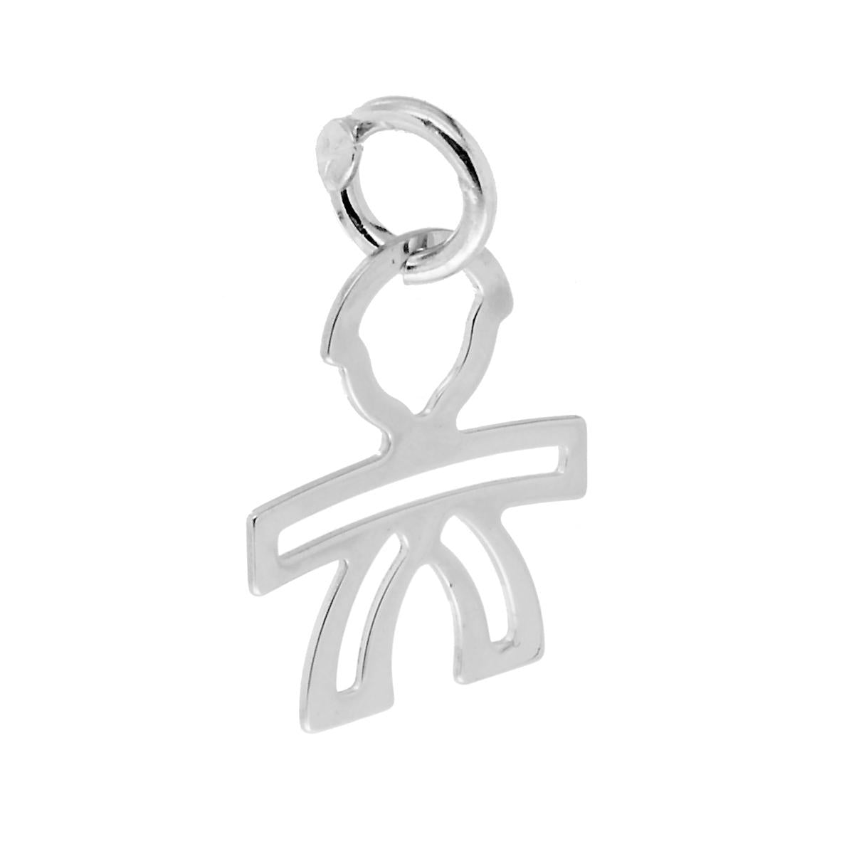 Ciondolo Bimbo in ARGENTO 925 Galvanica Rodio