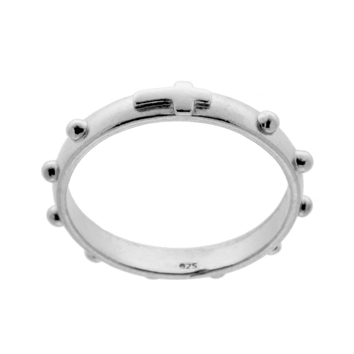 Anello Fedina Rosario mm 3 in ARGENTO 925