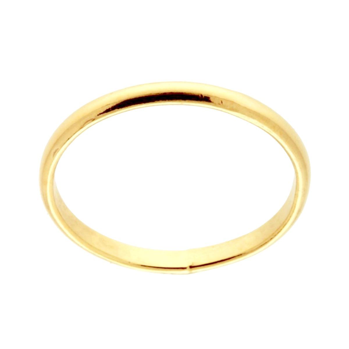 Anello Fedina Fermanello mm 1.8 in ARGENTO 925 Galvanica Oro