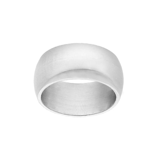 Anello Fede Classica Bombata Lucida mm 9.1 in ARGENTO 925 Galvanica Rodio