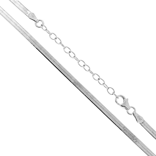 Catena Magik 40 sezione mm 2.8 lunghezza cm 40+4 in ARGENTO 925 Galvanica Rodio