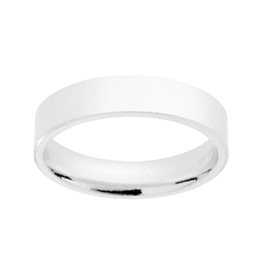 Anello Fede Classica Piatta Lucida Confort mm 4.2 in ARGENTO 925