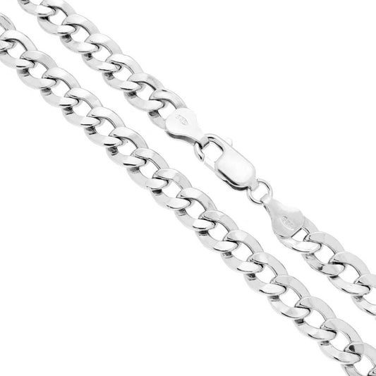 Catena Grumetta Piatta Vuota 160 sezione mm 6.5 lunghezza cm 60 in ARGENTO 925