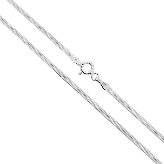 Catena Magik Diamantata 025 sezione mm 1.9 lunghezza cm 45 in ARGENTO 925 Galvanica Rodio