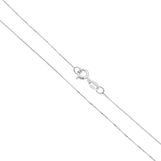 Catena Veneziana 010 sezione mm 0.6 lunghezza cm 40 in ARGENTO 925