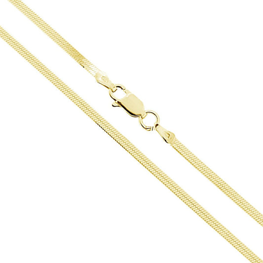 Catena Magik Diamantata 030 sezione mm 2.1 lunghezza cm 40 in ARGENTO 925 Galvanica Oro