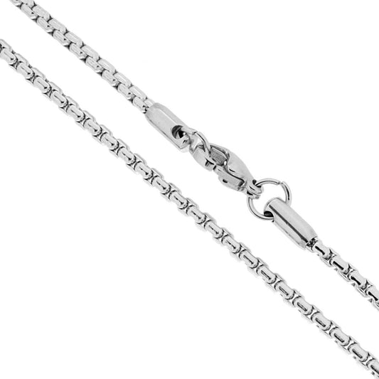 Catena Veneziana Tonda sezione mm 2.2 lunghezza cm 50 in ACCIAIO