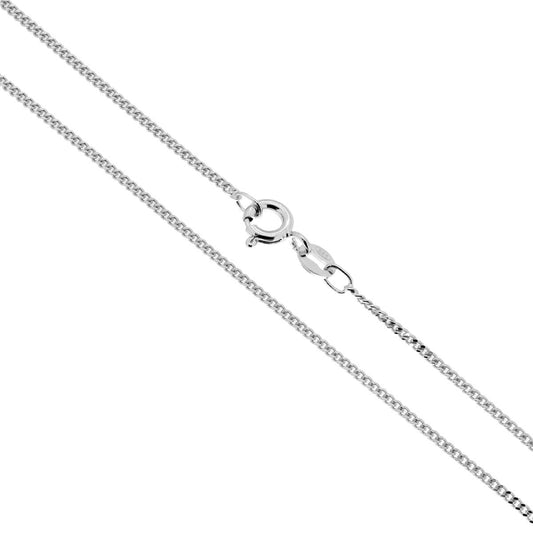 Catena Grumetta 040 sezione mm 1,4 lunghezza cm 40 in ARGENTO 925 Galvanica Rodio