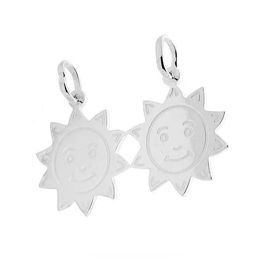 Ciondolo Sole che si spezza in Argento 925