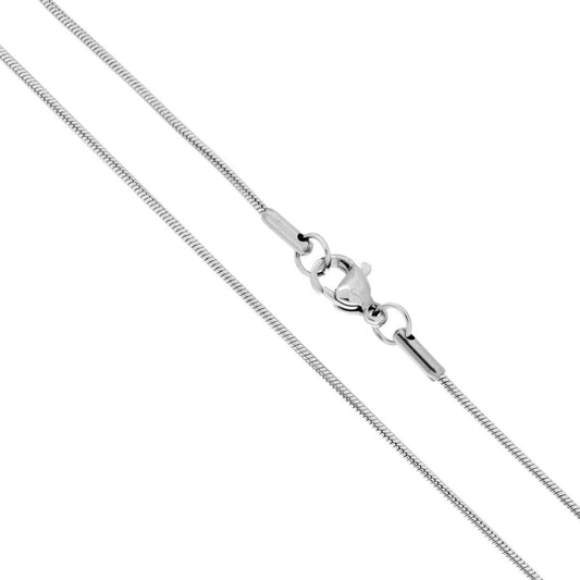 Catena Coda di Topo sezione mm 1.2 lunghezza cm 50 in ACCIAIO