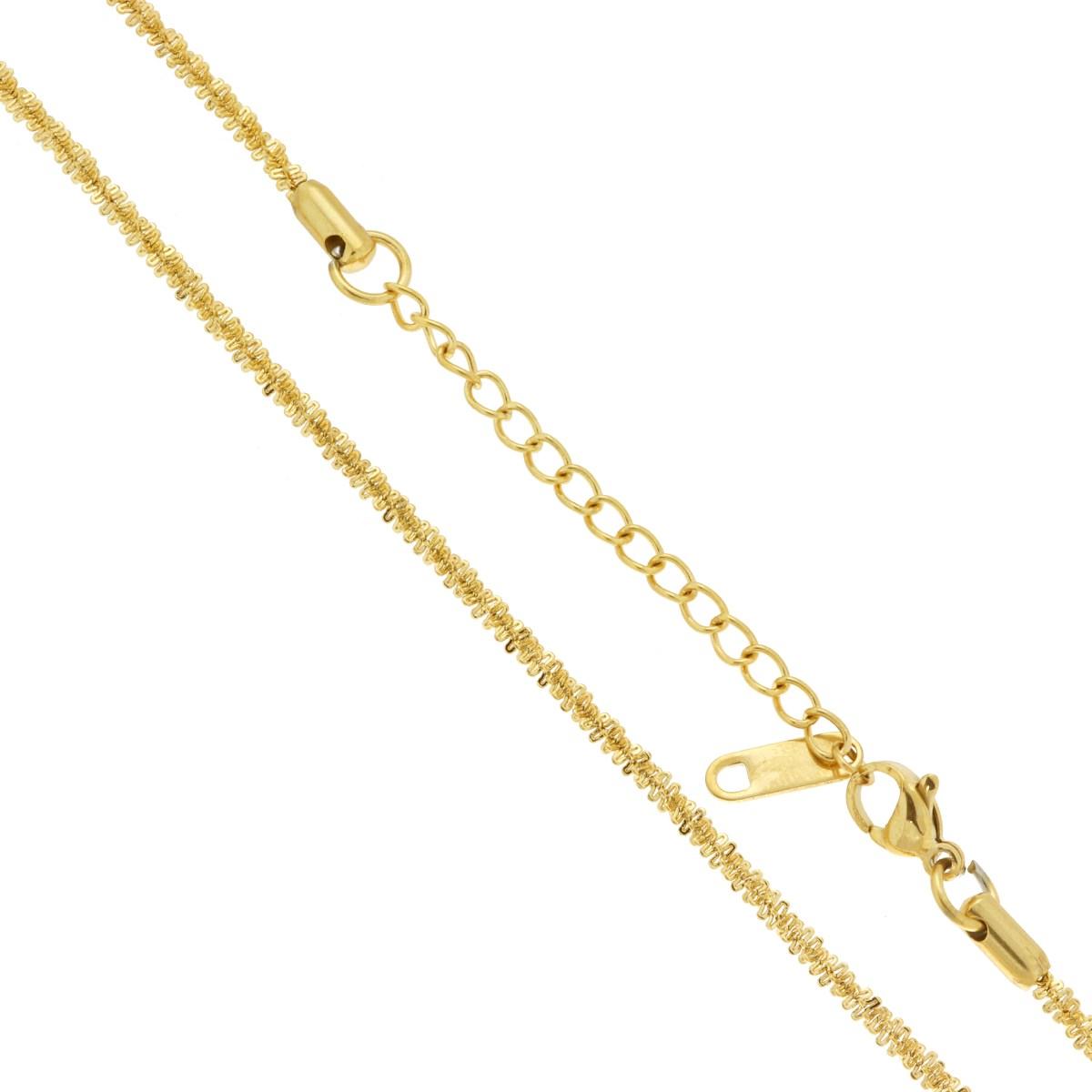 Catena Catena Disco sezione mm 2.5 lunghezza cm 40+5 in ACCIAIO colore Oro