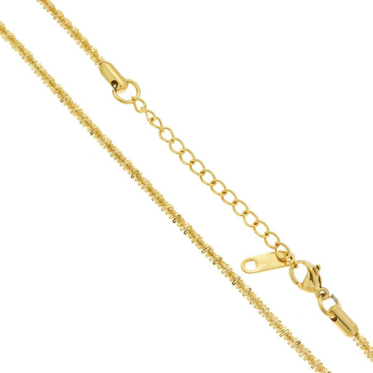 Catena Catena Disco sezione mm 2.5 lunghezza cm 40+5 in ACCIAIO colore Oro