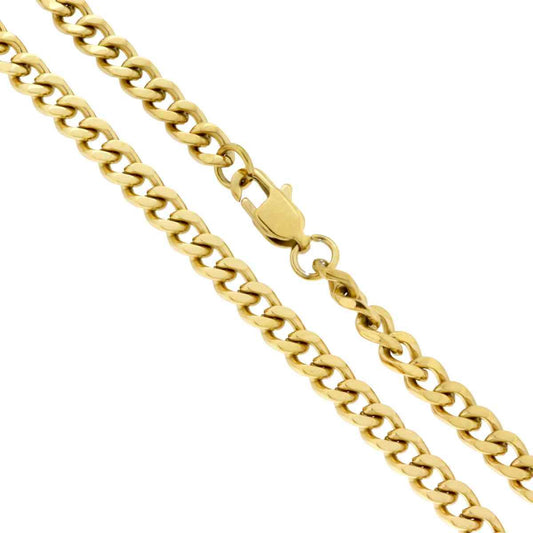 Catena Grumetta sezione mm 4.8 lunghezza cm 50 in ACCIAIO colore Oro