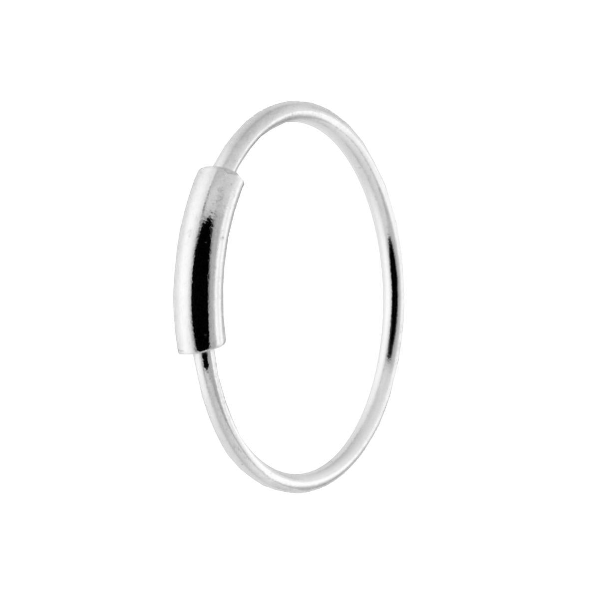 Piercing Naso Cerchio con Cilindro 7 mm in ARGENTO 925