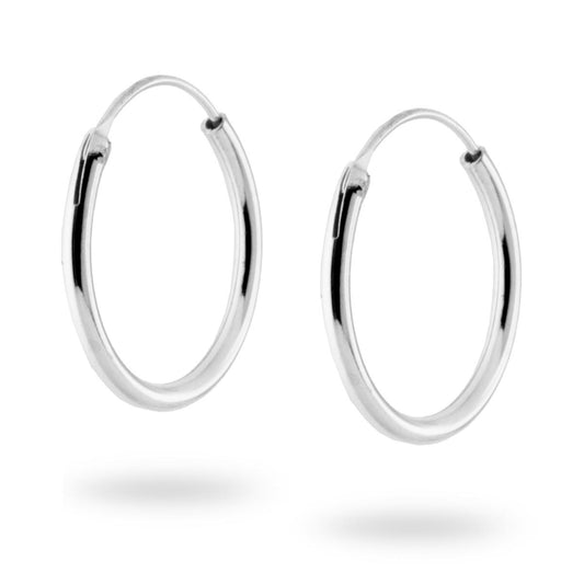 Orecchini Cerchio 14 mm in ARGENTO 925