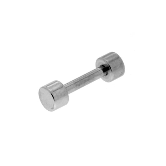Body Piercing Helix Trago mm 12 con Coni mm 3 in ACCIAIO Chirurgico
